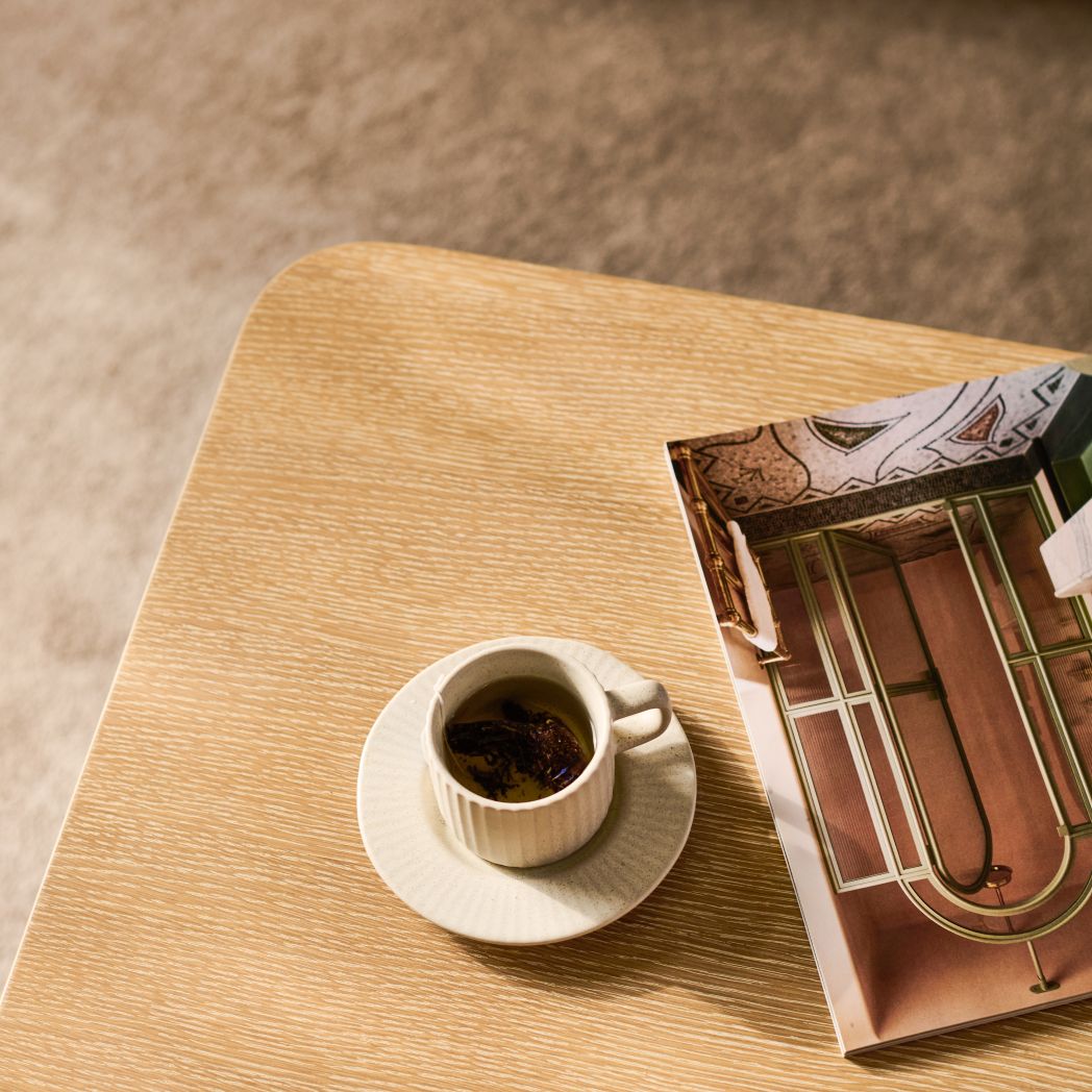 Noah Whitewash Oak Rectangular Coffee Table - Laura James