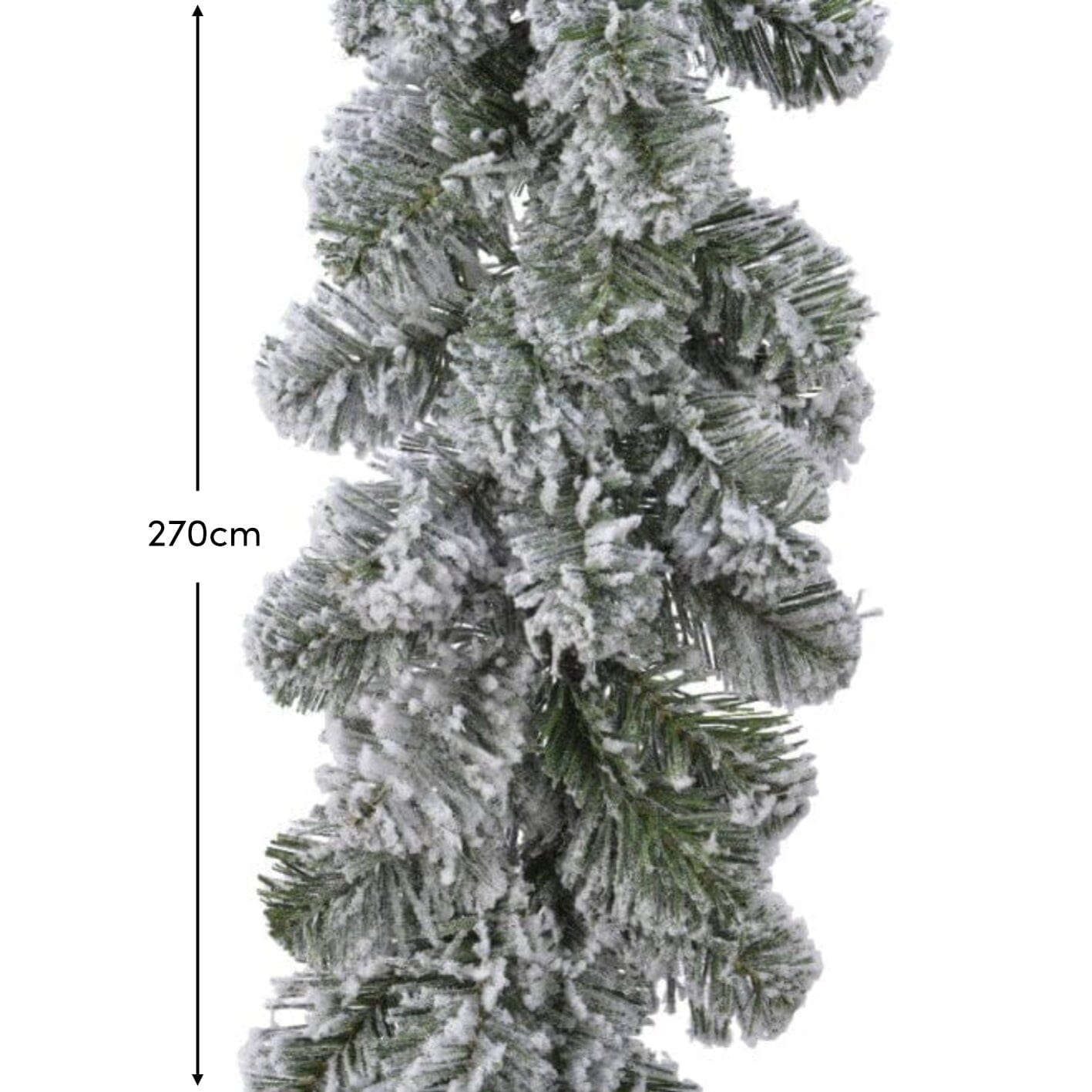 Norrbo 270cm Frosted Christmas Garland - Laura James