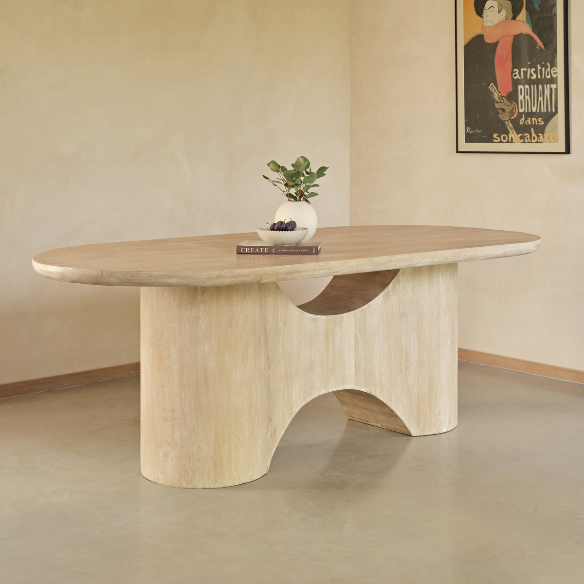 Octavia 220cm Limewash Dining Table - Laura James