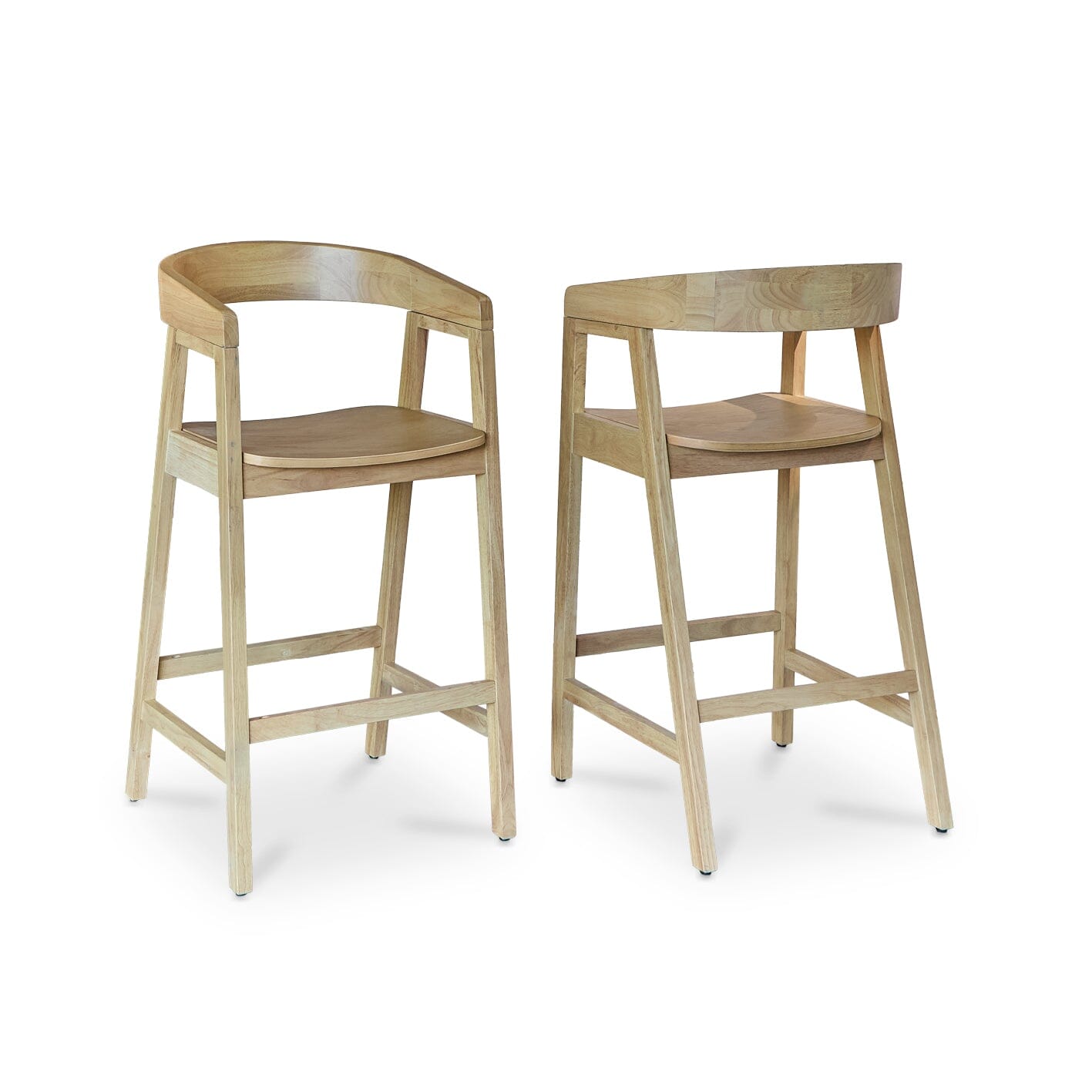 Ella Bar Stool - Pale Oak - Laura James