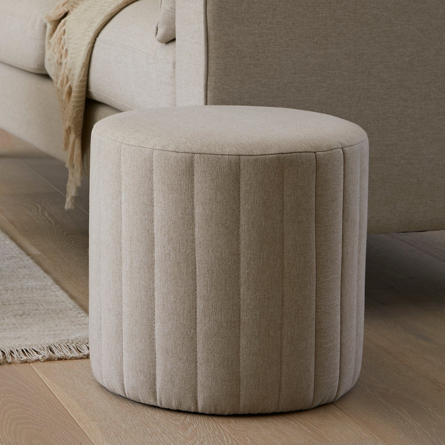 Penelope Sand Drum Stool - Laura James