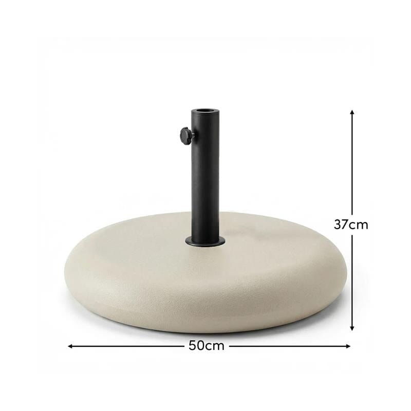 Parasol Base 25kg - Beige Concrete - Laura James