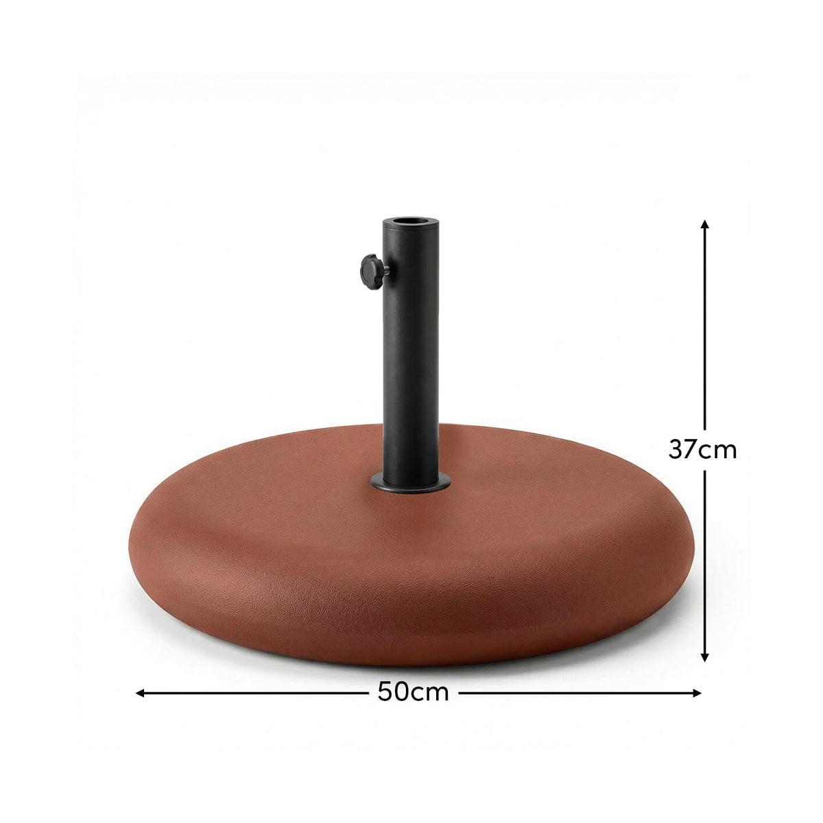 Parasol Base 25kg - Red Concrete - Laura James