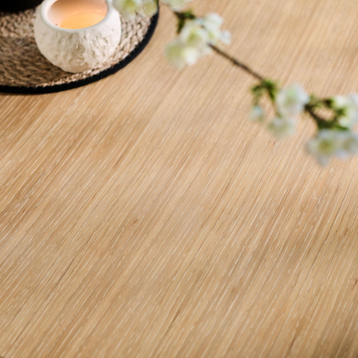 Paul 118-158cm Extending Dining Table with 2 Tilly 150cm Whitewash Oak Benches - Laura James