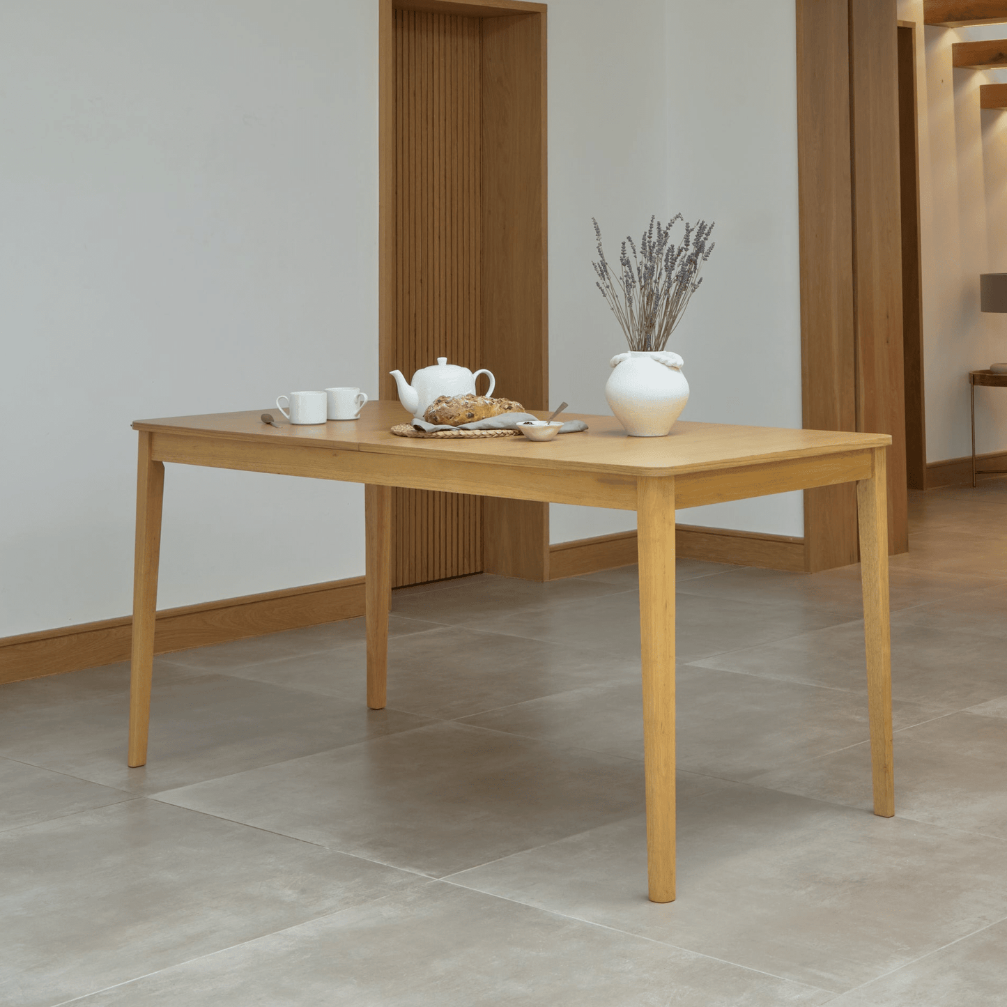 Paul Pale Oak Extending Dining Table - Large - Laura James