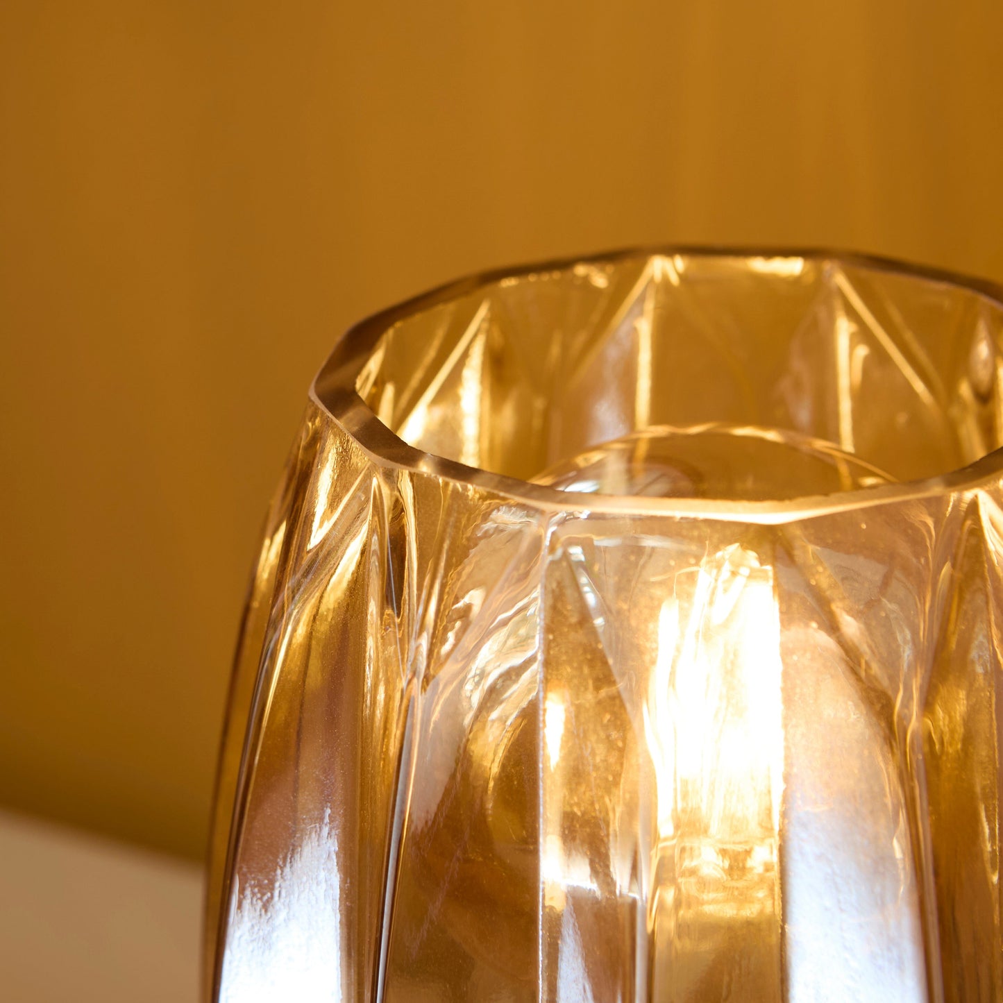 Pimlico 20cm Glass Lamp - Champagne - Laura James