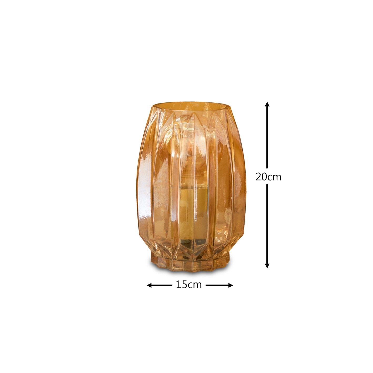 Pimlico 20cm Glass Table Lamp - Laura James