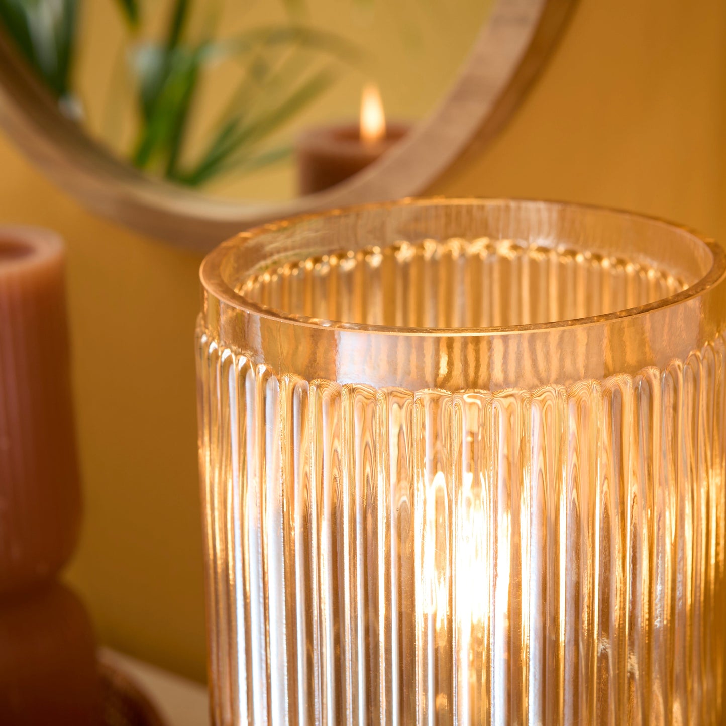 Pimlico 31cm Glass Lamp - Champagne - Laura James