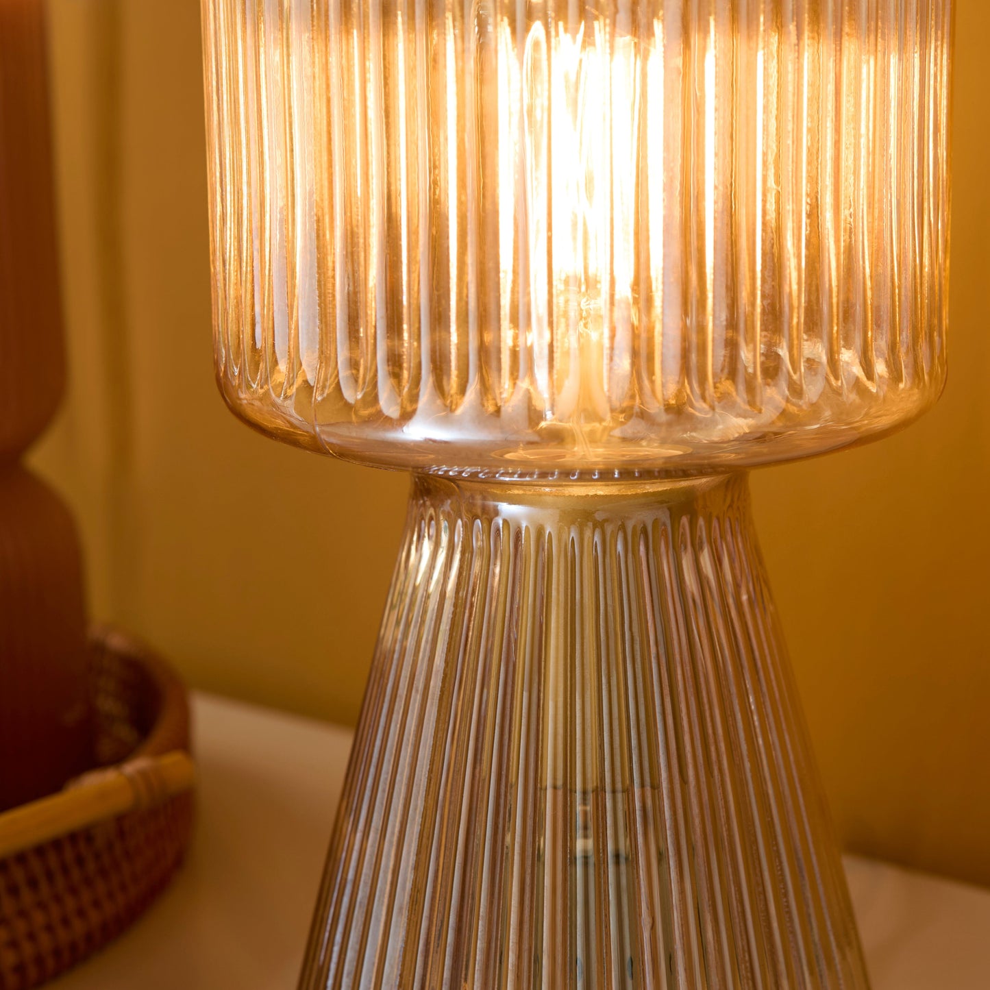 Pimlico 31cm Glass Lamp - Champagne - Laura James