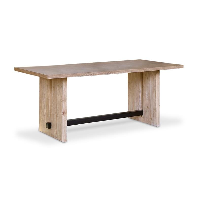Priya Whitewash Rectangular Dining Table - Laura James