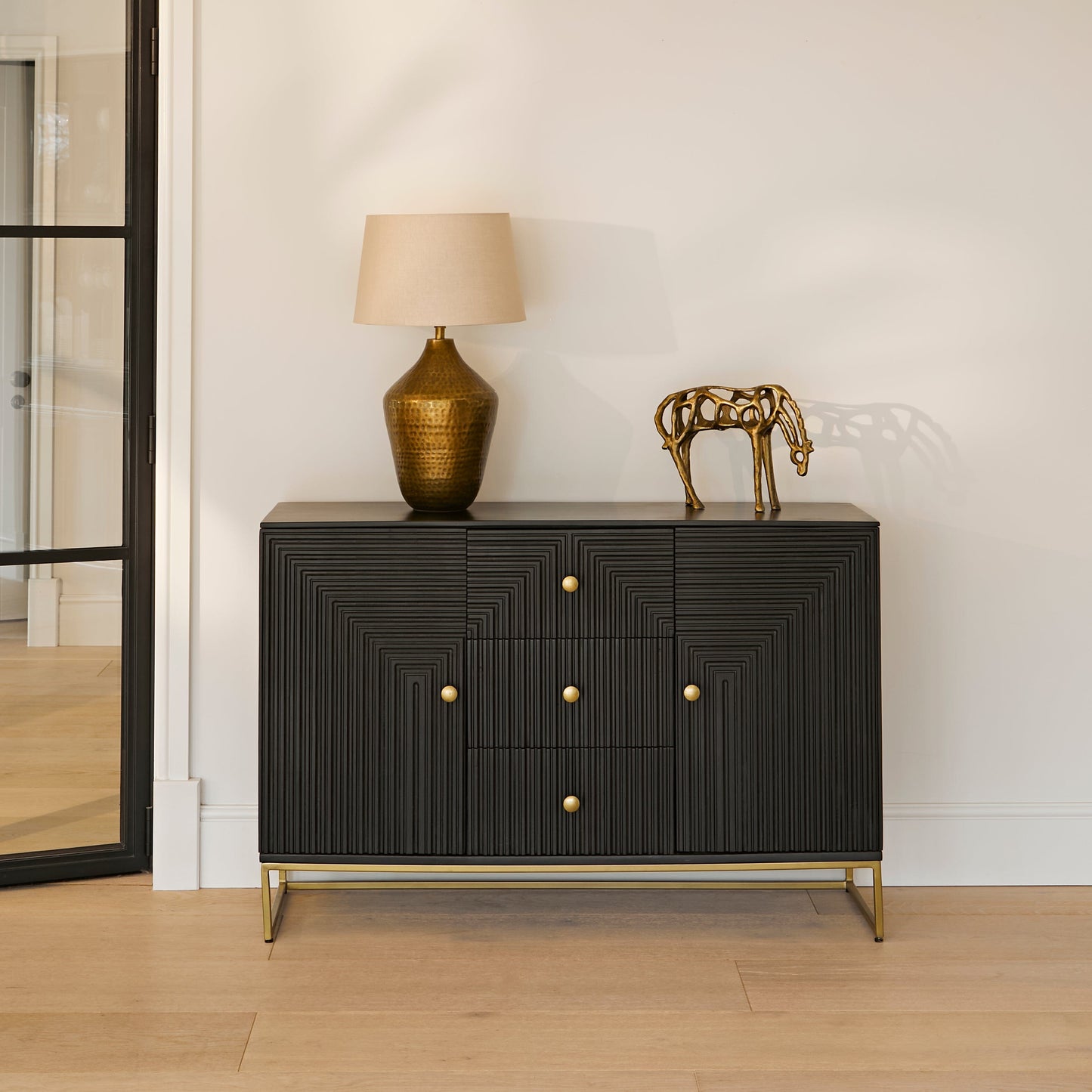 Newbury 25cm Metal Horse Ornament - Gold