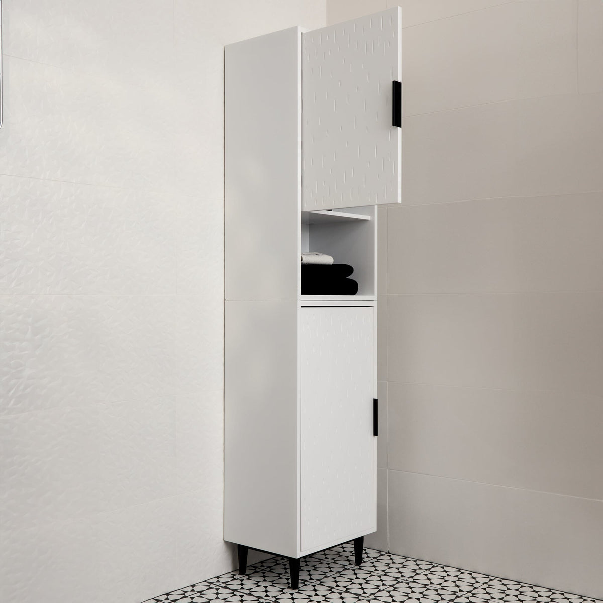 Reva 166cm Tallboy Cabinet, Snow White