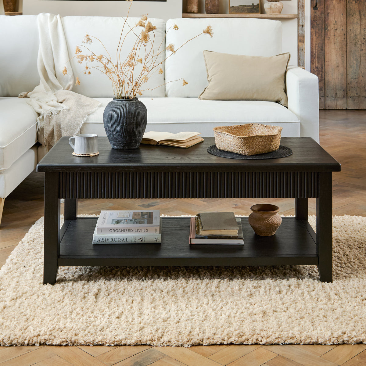 Raleigh Black Oak Coffee Table - Laura James