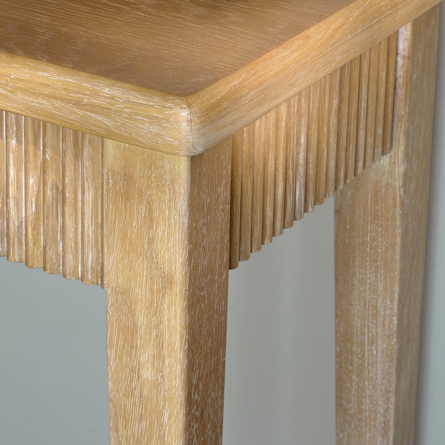 Raleigh Whitewash Console Table - Laura James