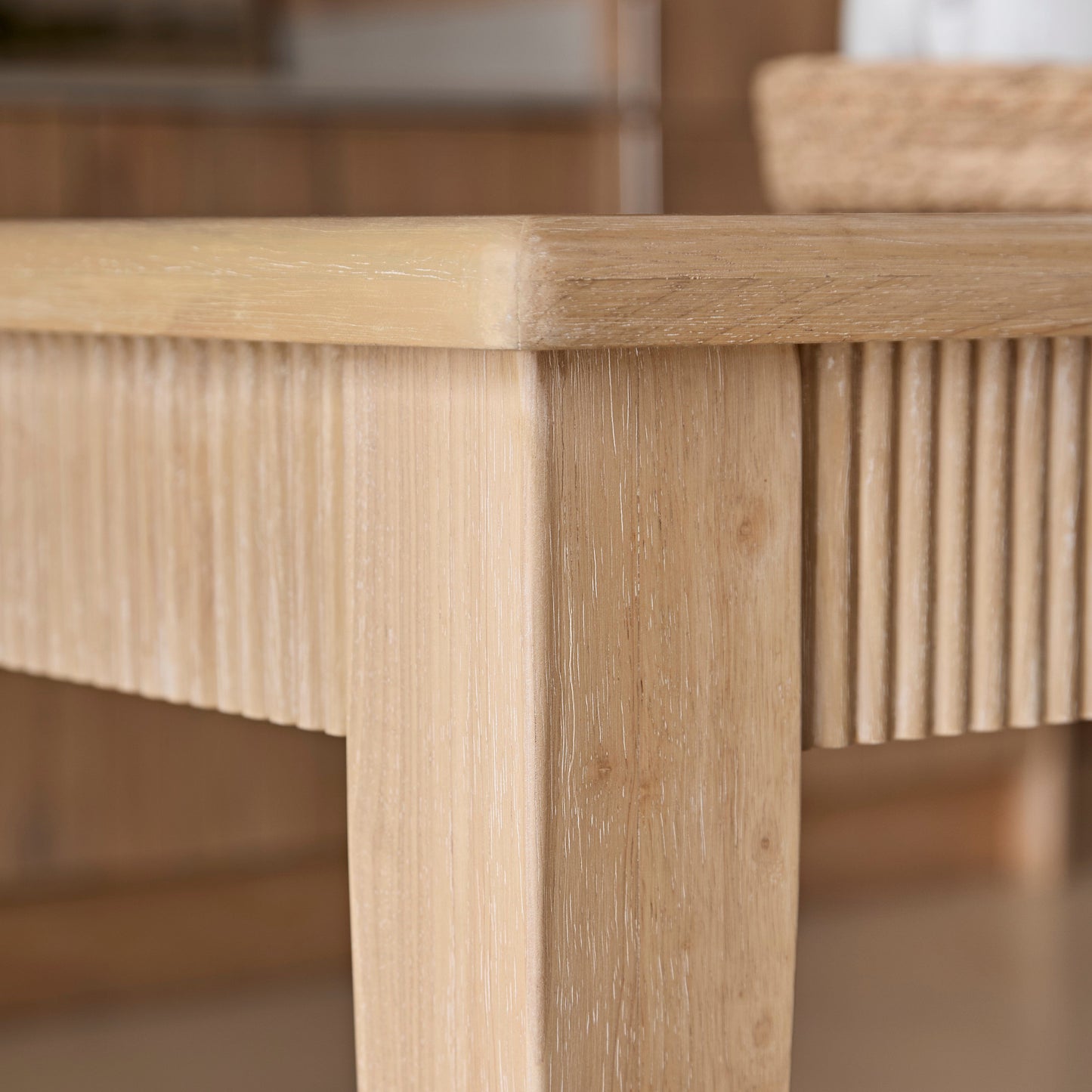 Raleigh Whitewash Oak Rectangular Dining Table - Laura James