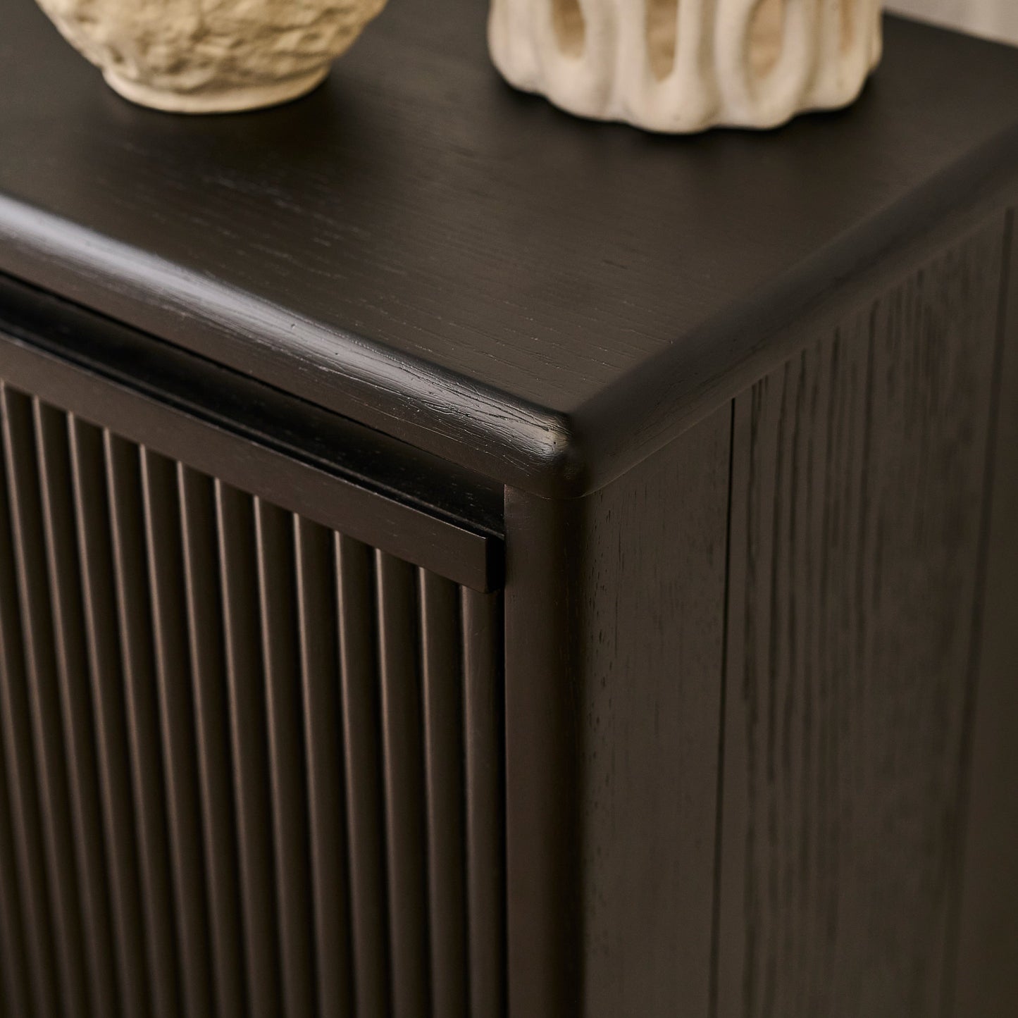 Raleigh 2 Door Shoe Cabinet - Black - Laura James