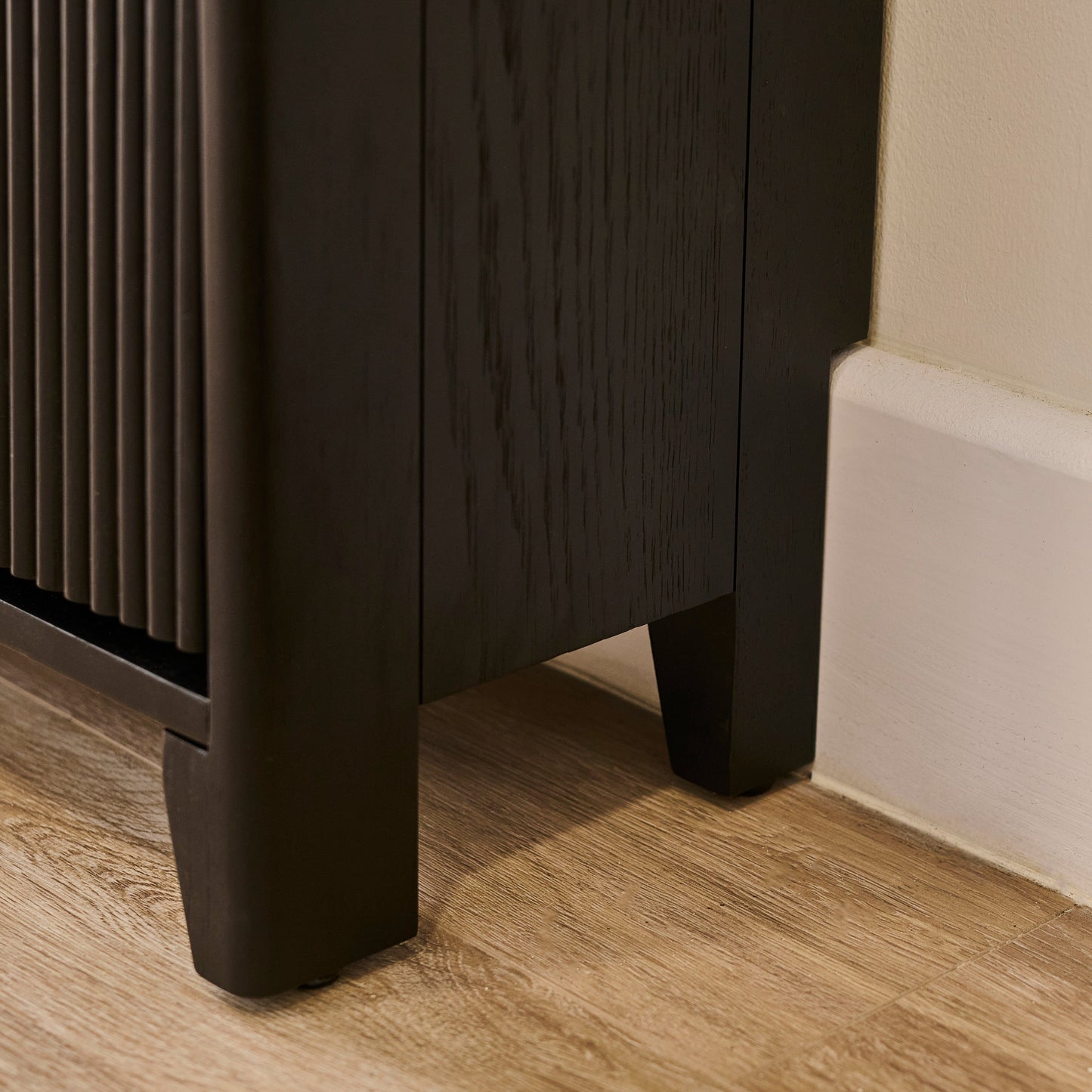 Raleigh 2 Door Shoe Cabinet - Black - Laura James