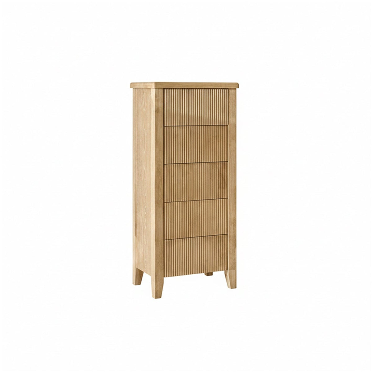 Raleigh 5 Drawer Tallboy - Whitewash - Laura James