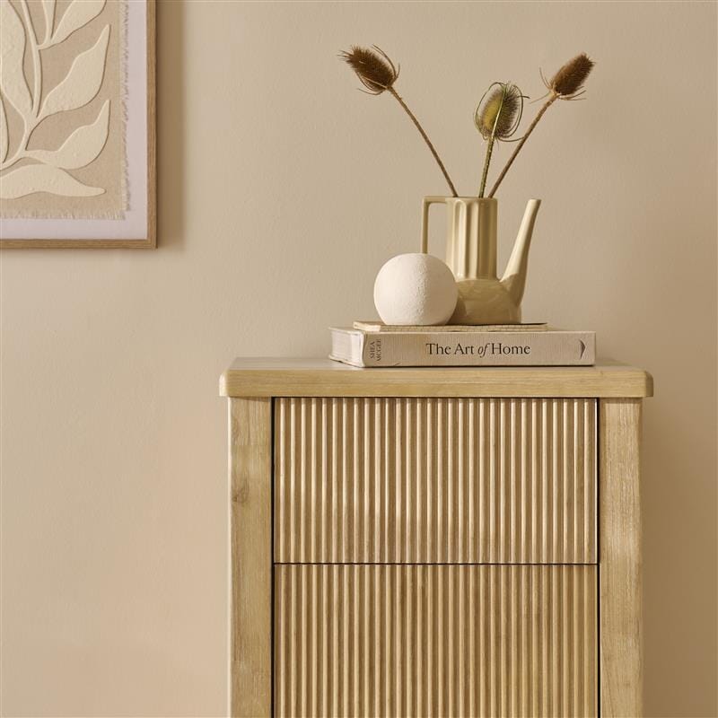 Raleigh 5 Drawer Tallboy - Whitewash - Laura James