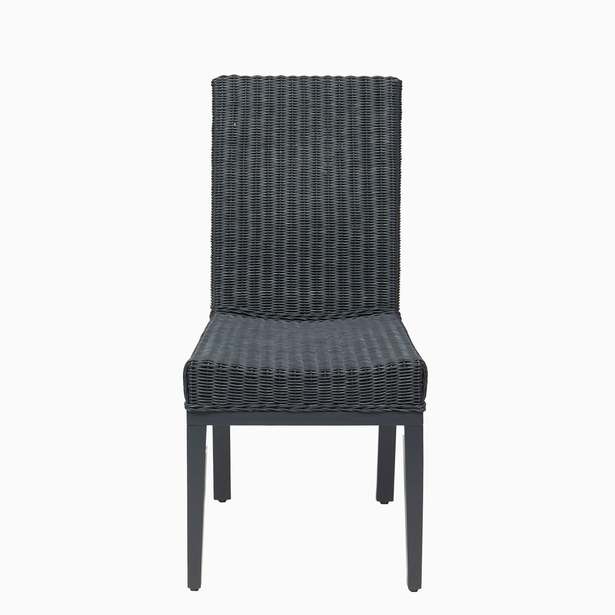 Reid Slate Grey Dining Chair - Set of 2 - Mindi Wood Legs - Laura James
