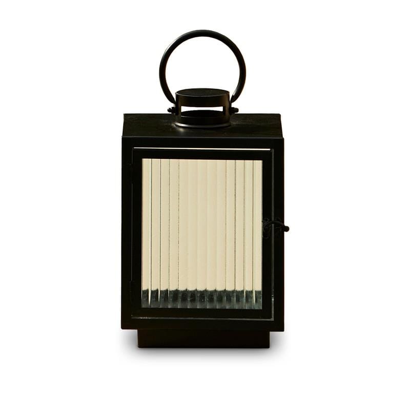 Revesby 30cm Lantern - Black Metal - Laura James