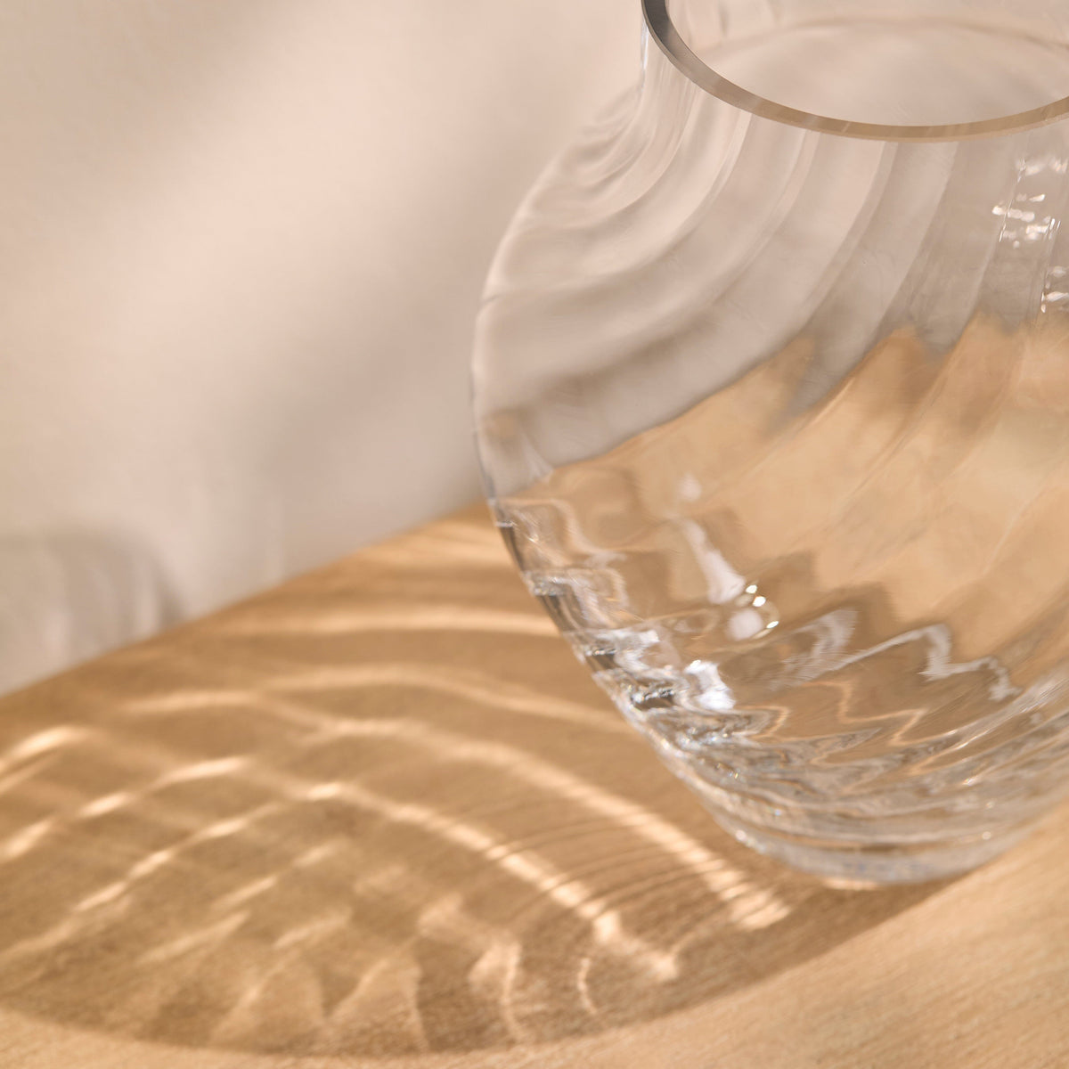 Rimini 20cm Glass Vase - Clear - Laura James