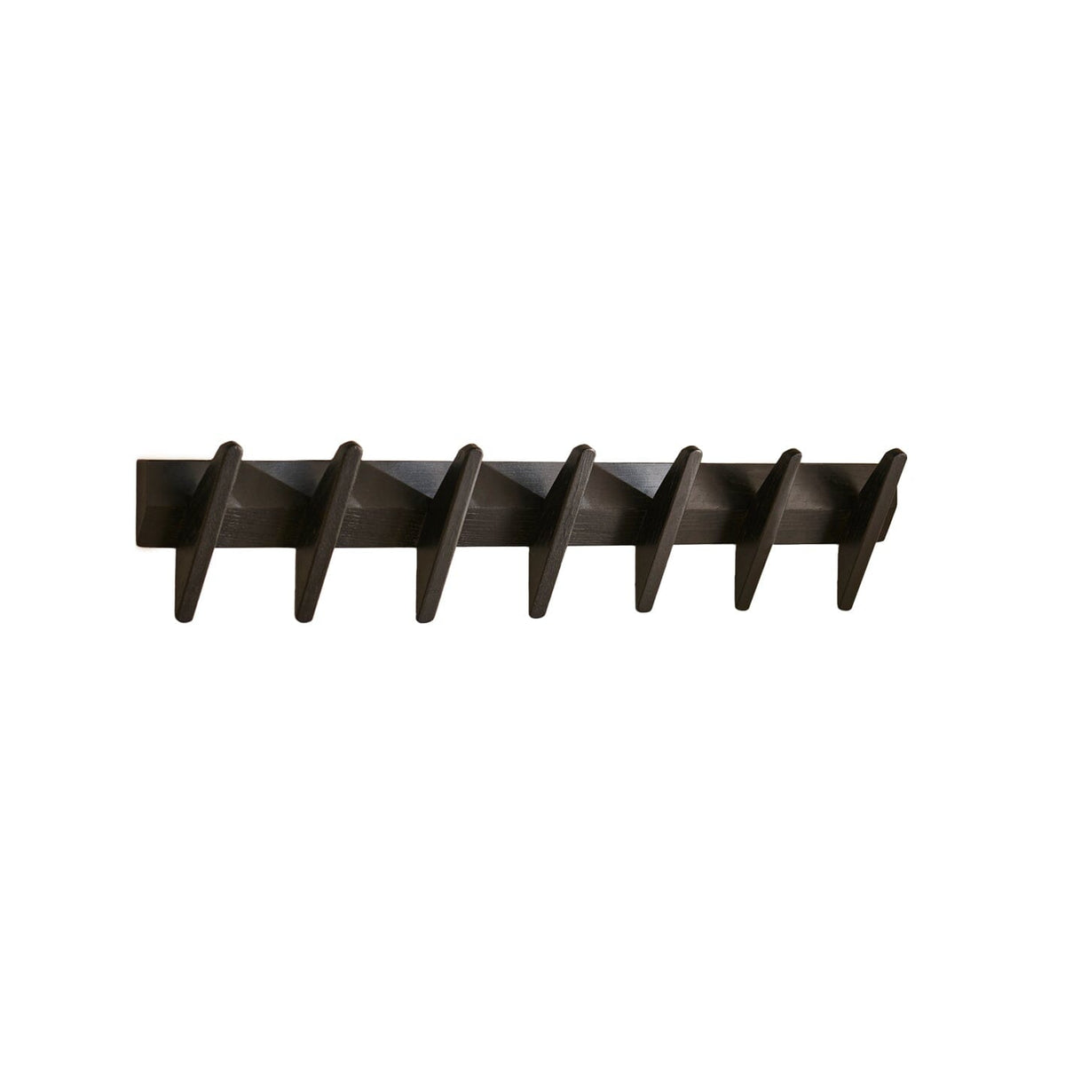 Roe Large Black Oak Coat Rack - Laura James