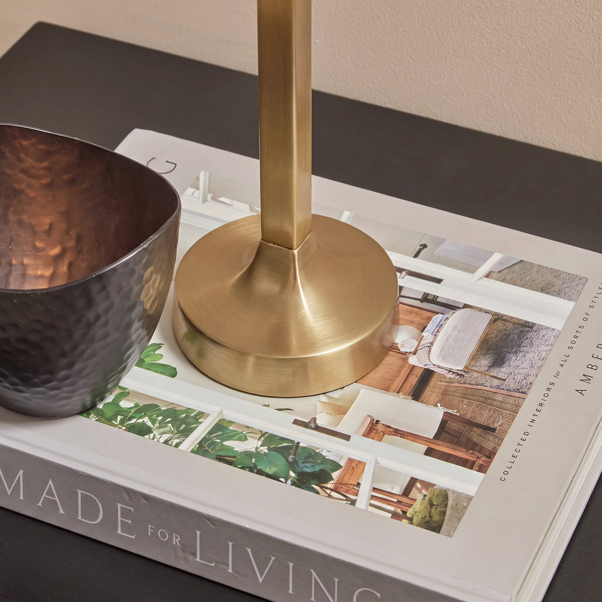 Ryall 31cm Metal Table Lamp Base - Heirloom Brass
