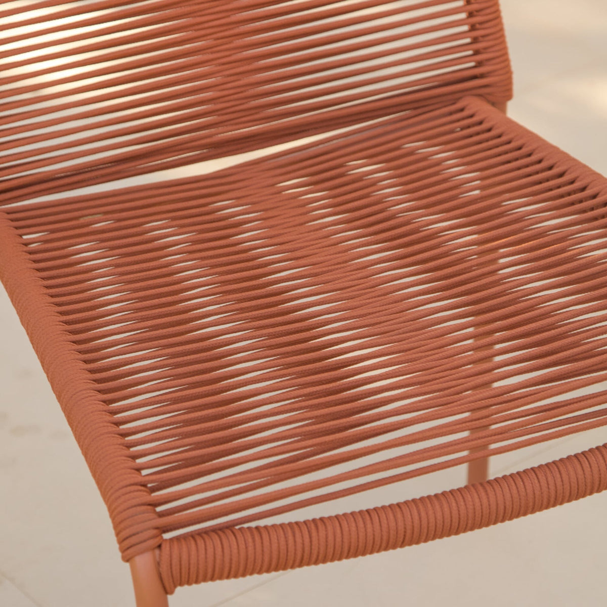 Outlet - Ryder Burnt Orange Rope Garden Chairs - Set of 2