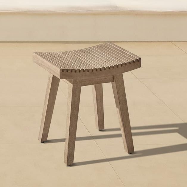 Outlet - Shiro Wooden Garden Stool - 40cm