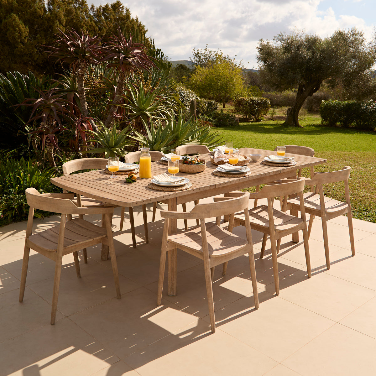 Saffron Dining Table Set - 6 Seater - Elowen Dining Chairs - Laura James