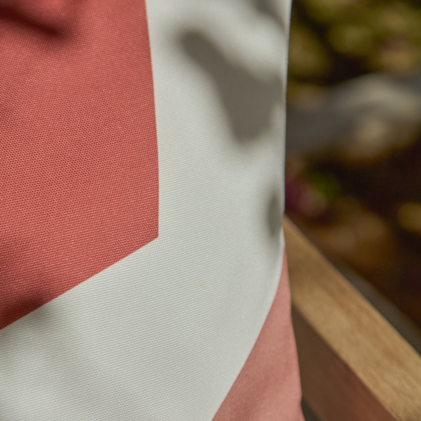 Salcombe 50x50cm Outdoor Cushion Cover - Paprika and Blush Pink - Laura James