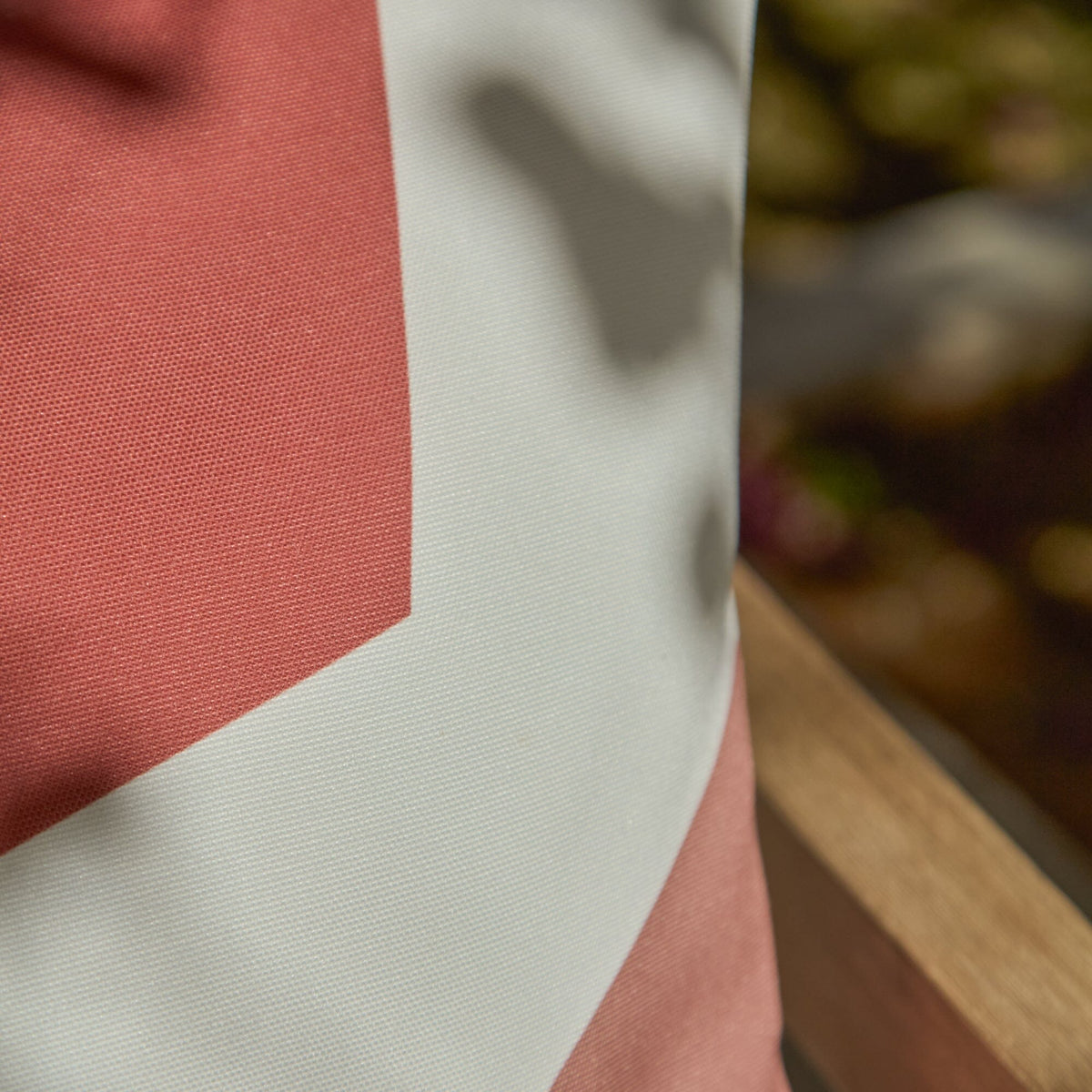 Salcombe 50x50cm Outdoor Cushion Cover - Paprika and Blush Pink - Laura James