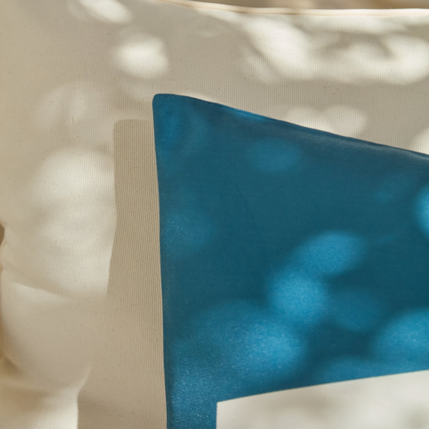 Salcombe 50x50cm Outdoor Cushion Cover - Teal and Cornflower Blue - Laura James