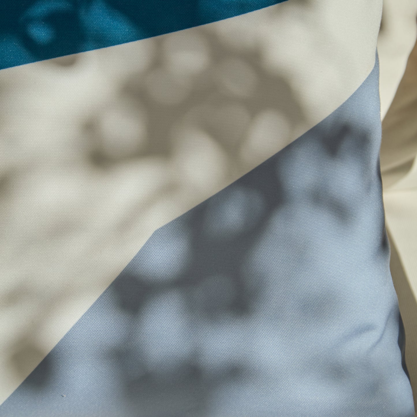 Salcombe 50x50cm Outdoor Cushion Cover - Teal and Cornflower Blue - Laura James