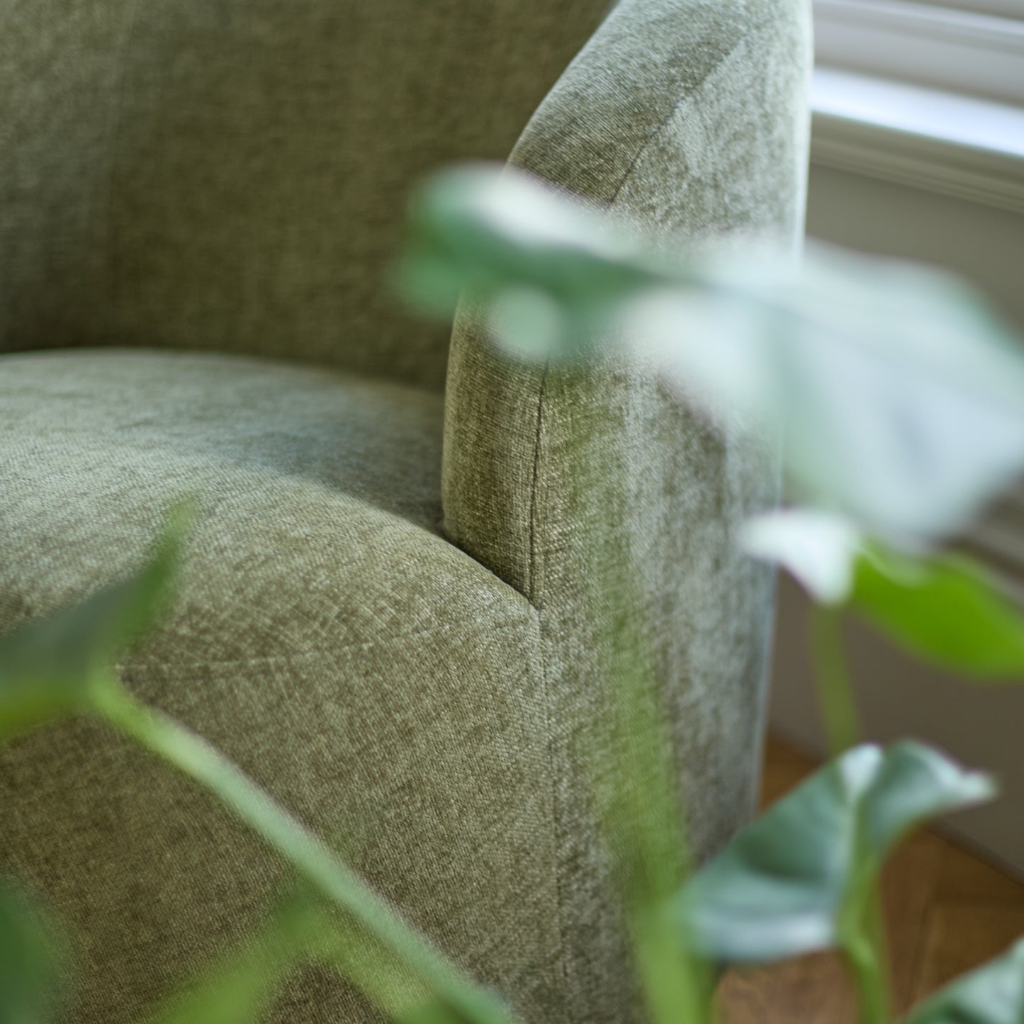Sawyer 68cm Swivel Armchair - Moss Green - Laura James