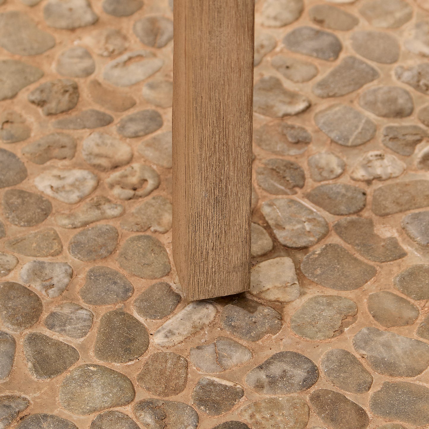 Shiro Wooden Garden Bench - Navy Rope - Laura James