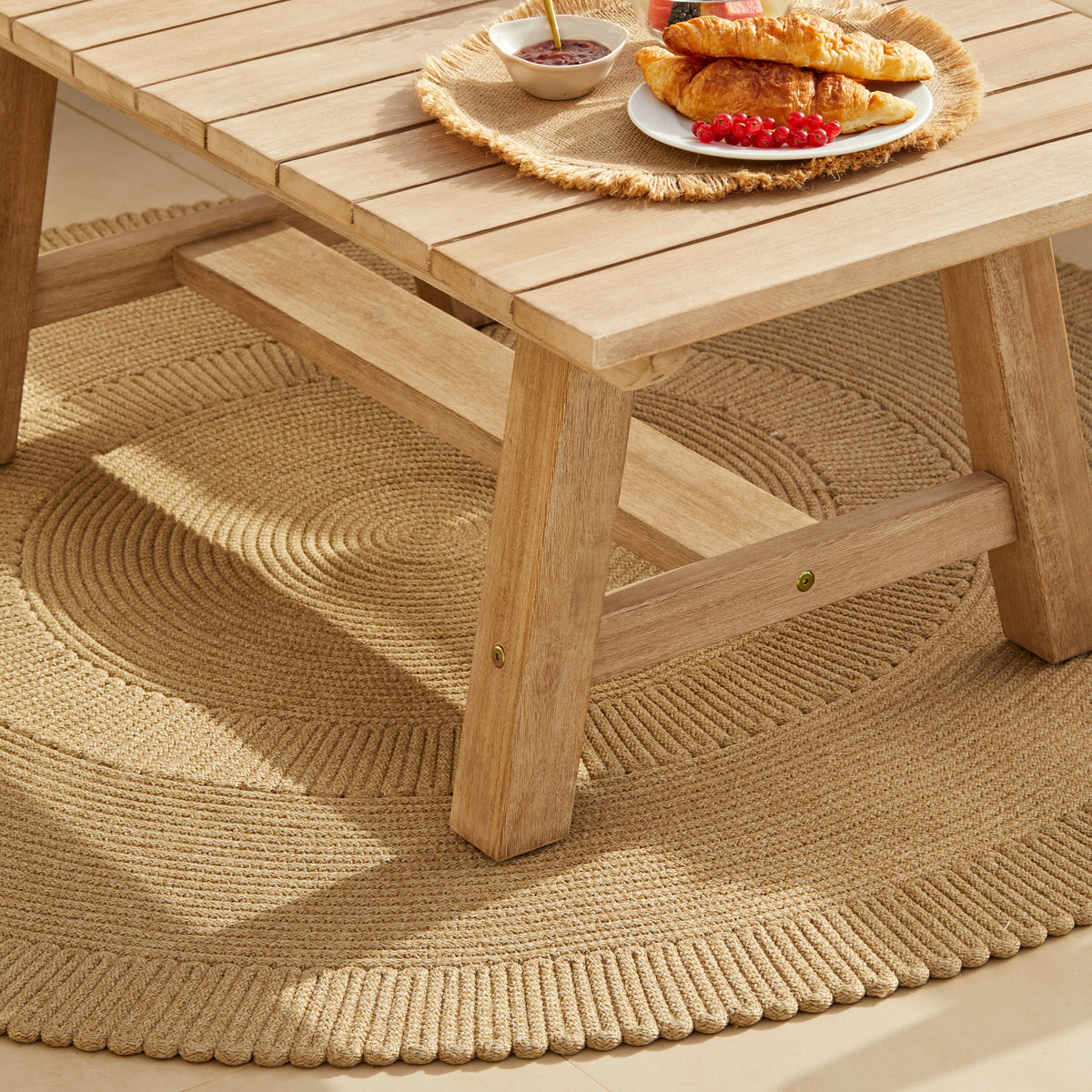 Shiro Wooden Garden Corner Sofa Set with Shiro Coffee Table
- Laura James