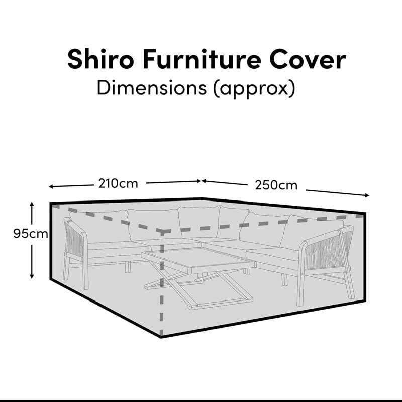 Shiro Corner Set Raincover - 210x250x95cm - Laura James