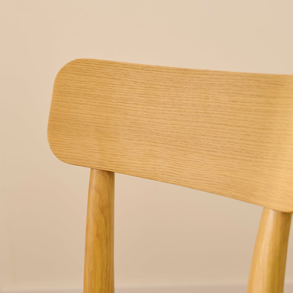 Silvester Pale Oak Bar Stool with Backrest - Laura James