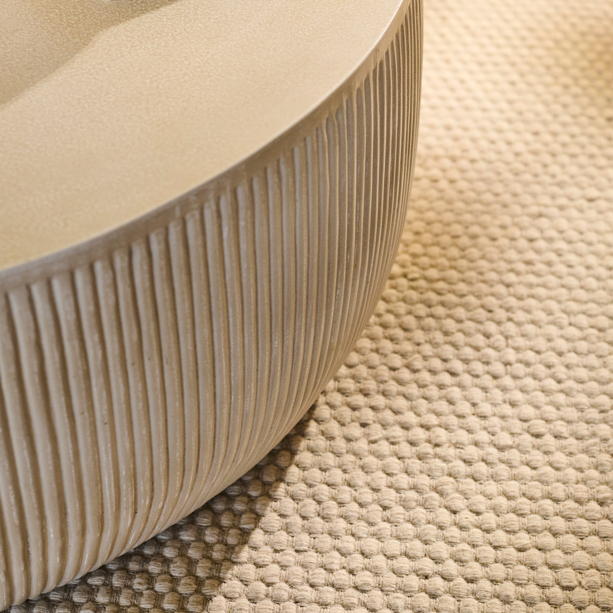 Sohan 61cm with 84cm Kidney Coffee Table - Sand - Laura James