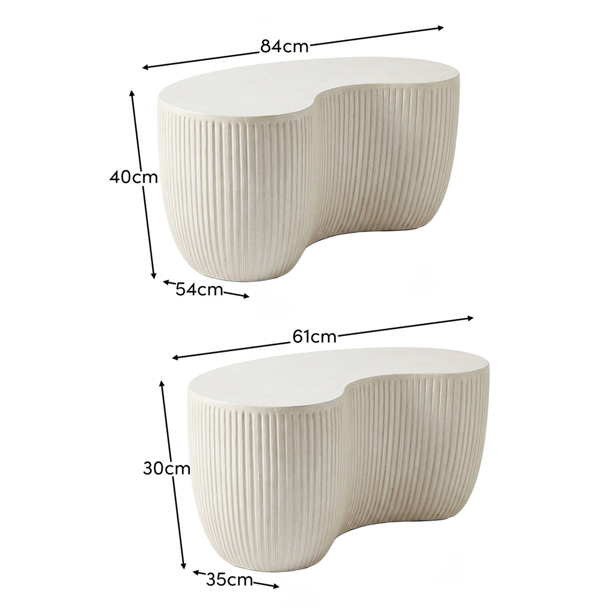 Sohan Garden Coffee Table Set - Sand
