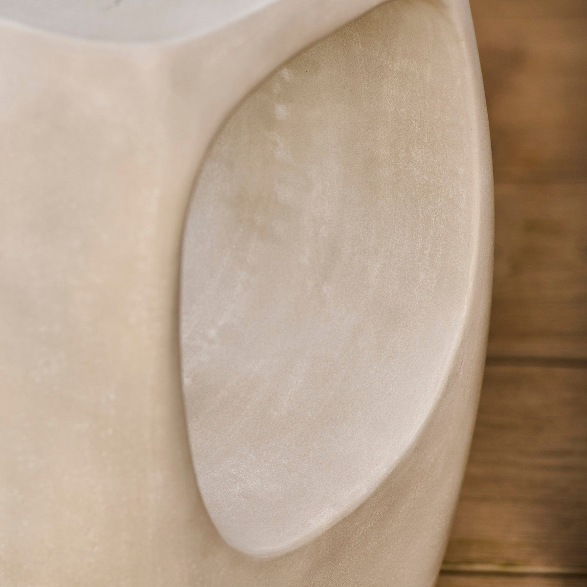 Sohan Concrete Garden Side Table - Sand