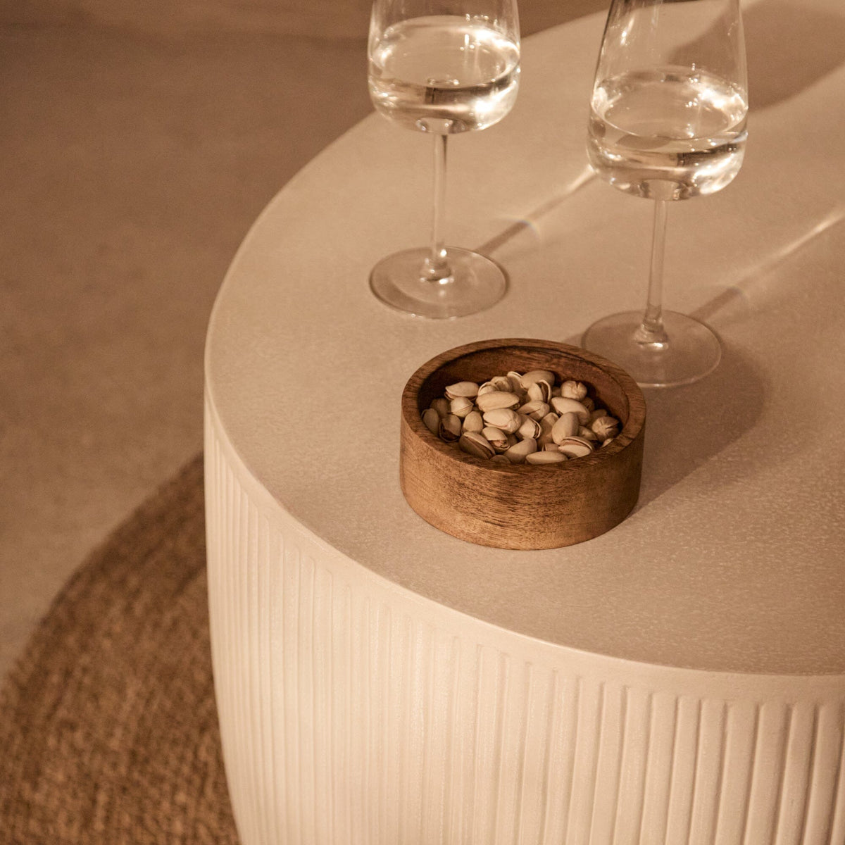 Sohan 61cm with 84cm Kidney Garden Coffee Table - Sand
