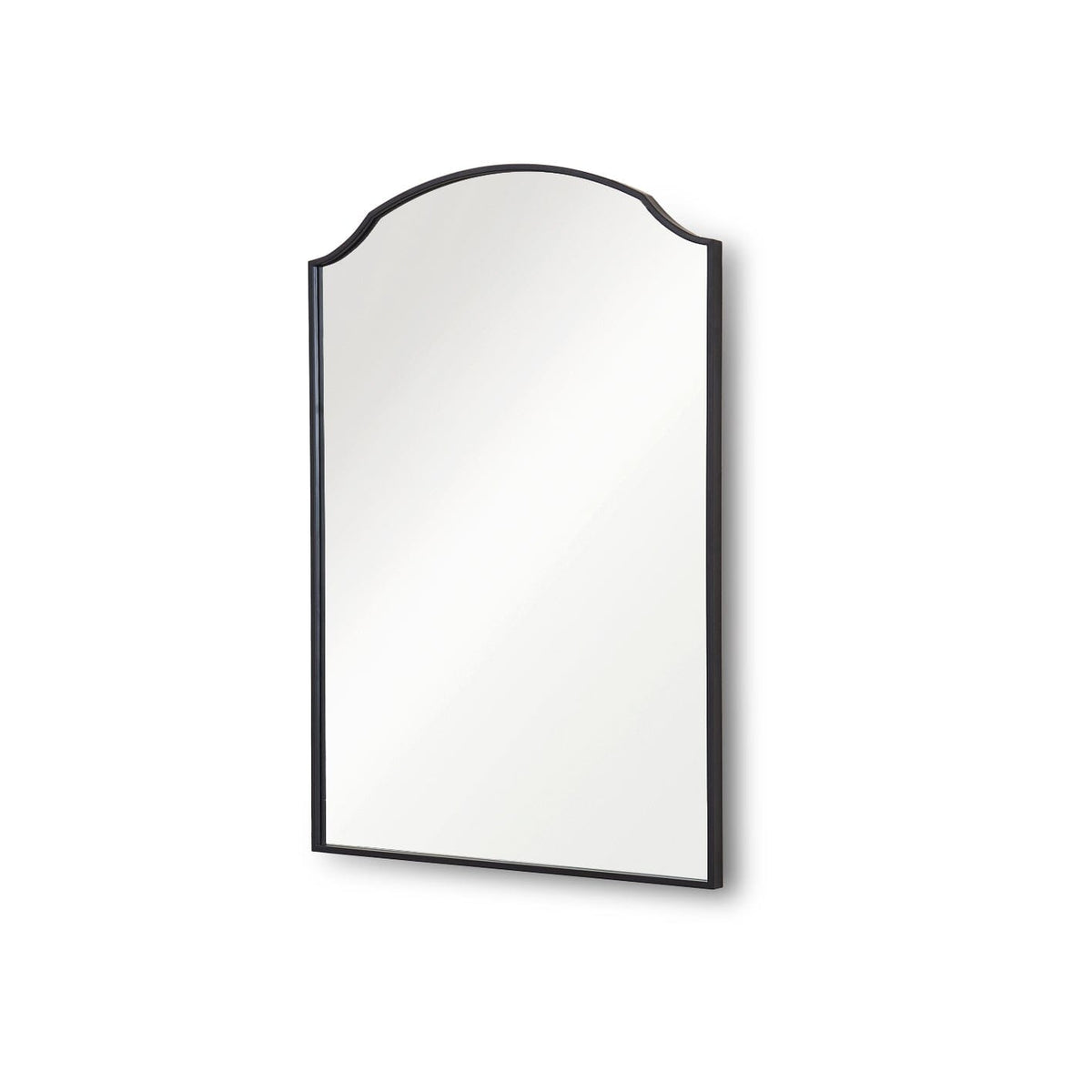 Soho 100x70cm Metal Mirror - Black - Laura James