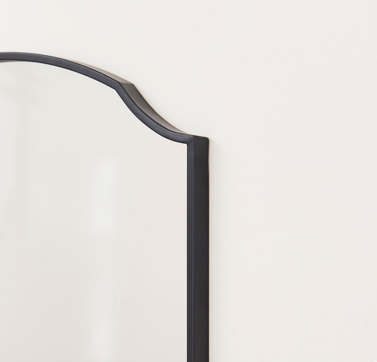 Soho 100x70cm Metal Mirror - Black - Laura James