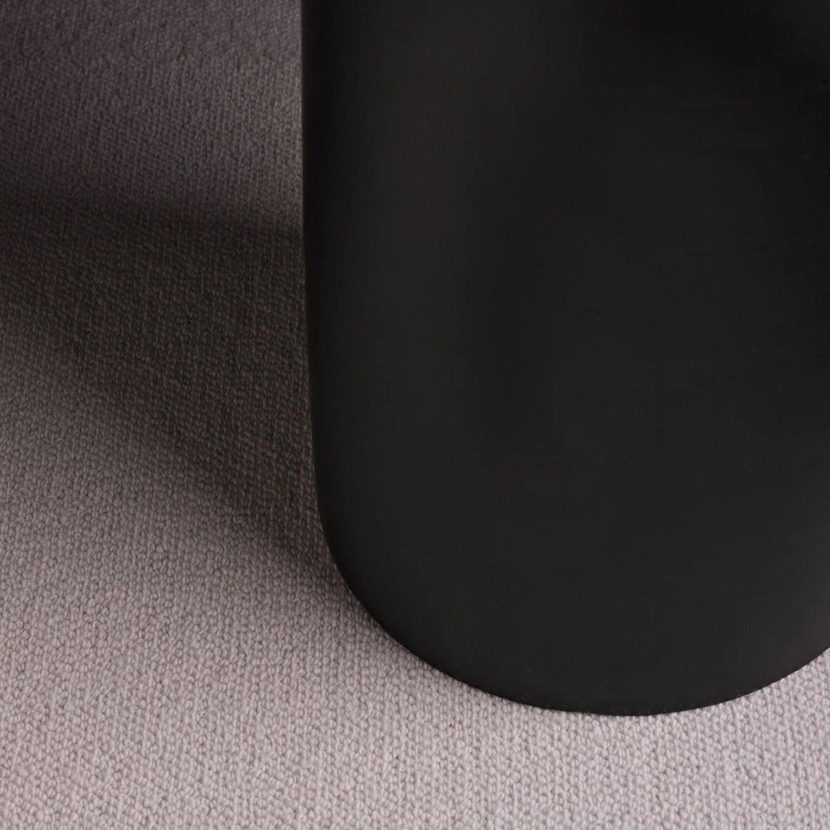 Sorrell 45cm Round Side Table - Jet Black Mango Wood & Lady Grey Marble