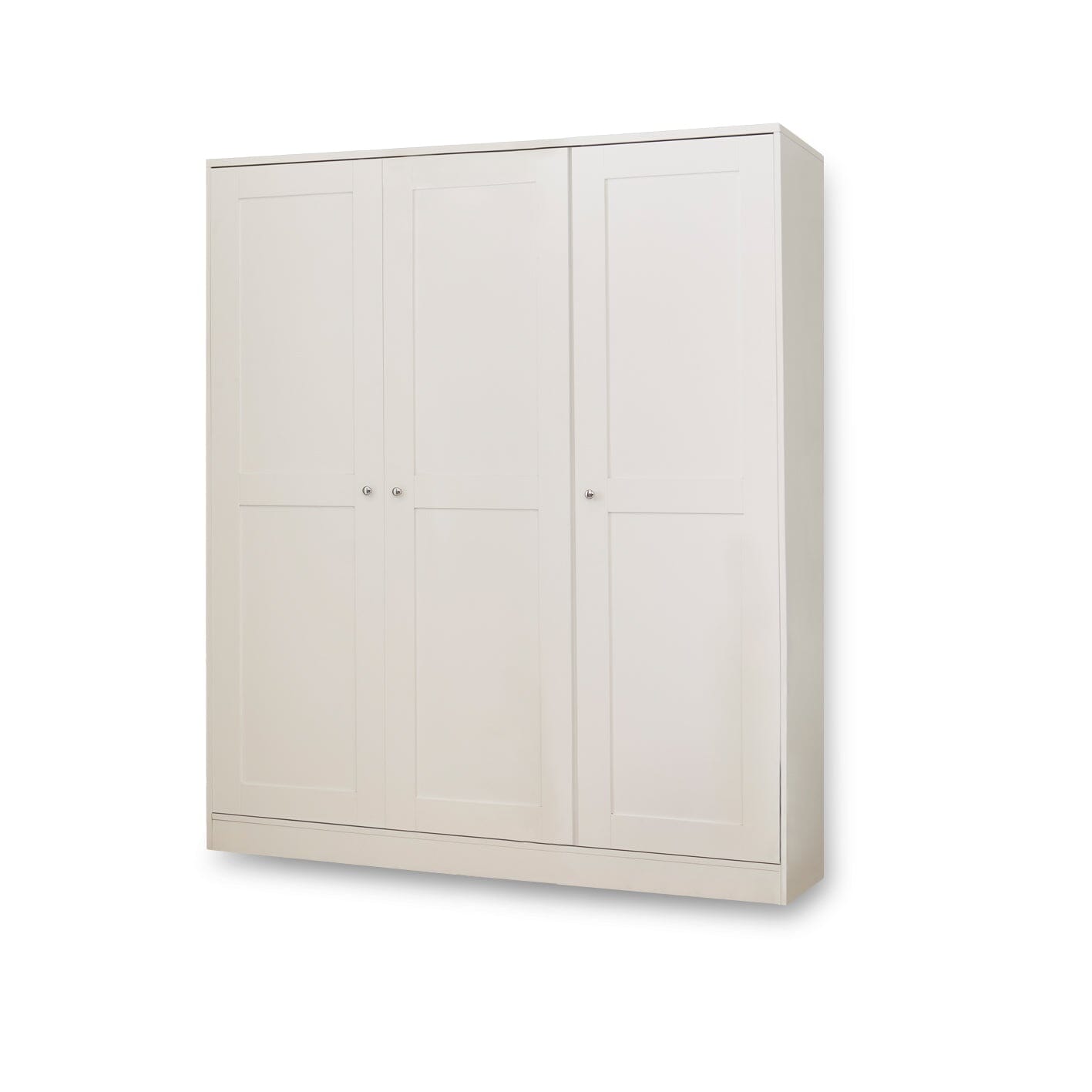 Stevie 3 Door Wardrobe - White - Laura James