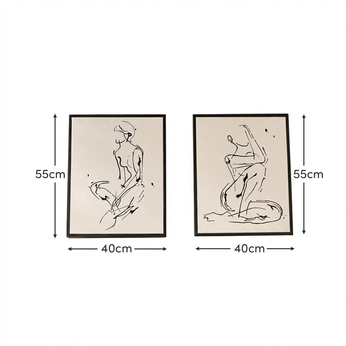 Talland 55x40cm Wall Art - Set of 2 - Laura James