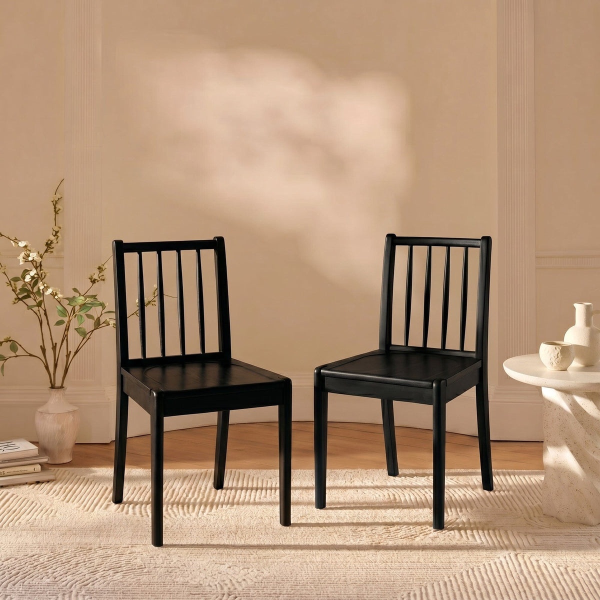 Tilly Black Dining Chairs - Set of 2 - Laura James